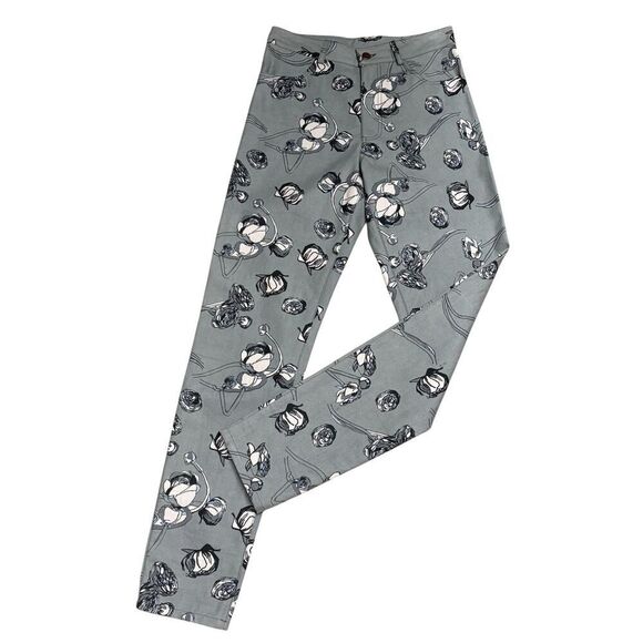 Rachel Comey Printed Pant in Grey NWT Size 4 - Picture 1 of 3